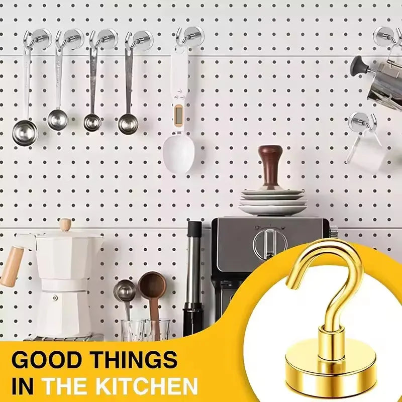 8 Colors Magnetic Hooks 25Lbs Strong Heavy Duty Metal