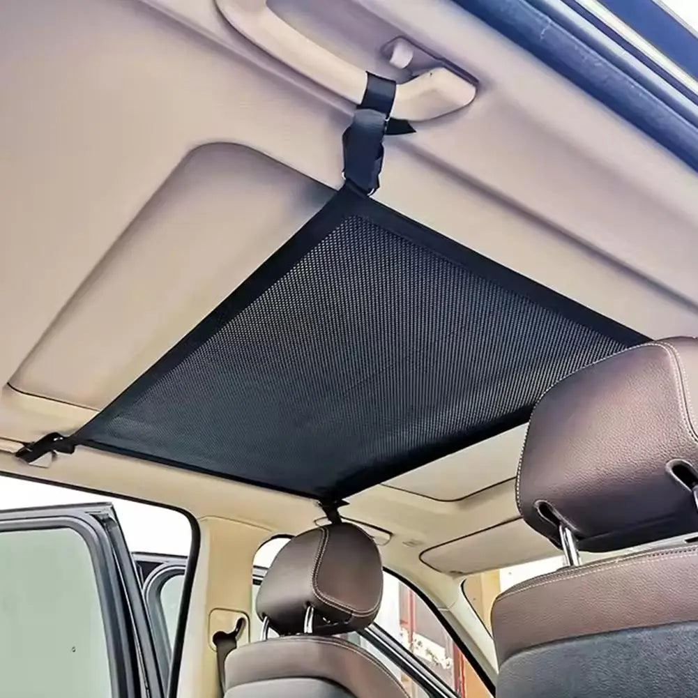Car Roof Storage Bag Storage Net With Strong Hooks And Elastic Rope