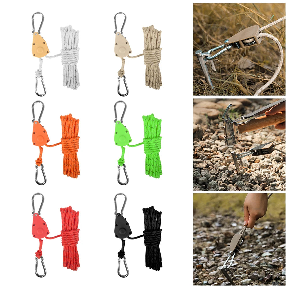 Tent Rope Hanger Pulley Hook,