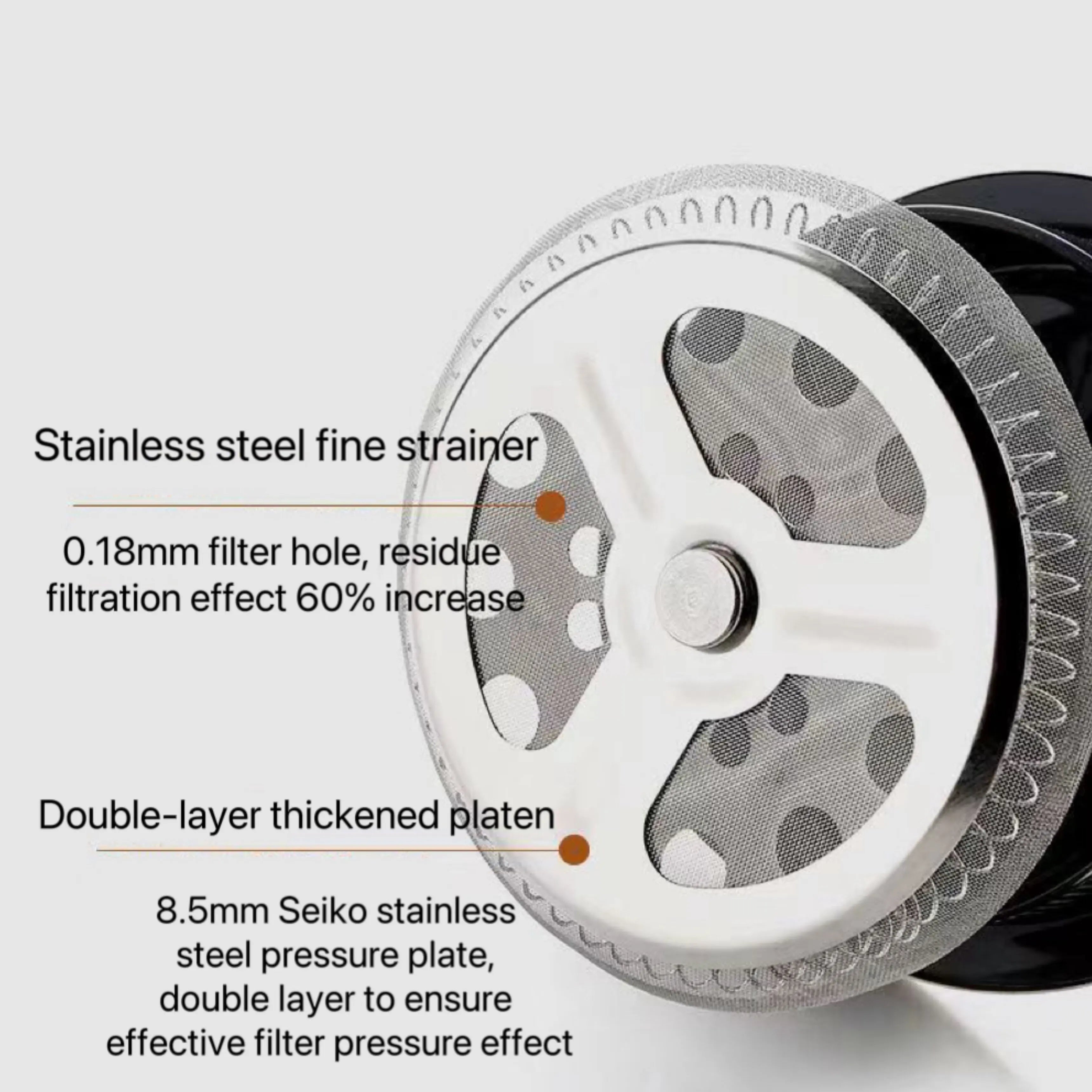 Portable french press stainless steel