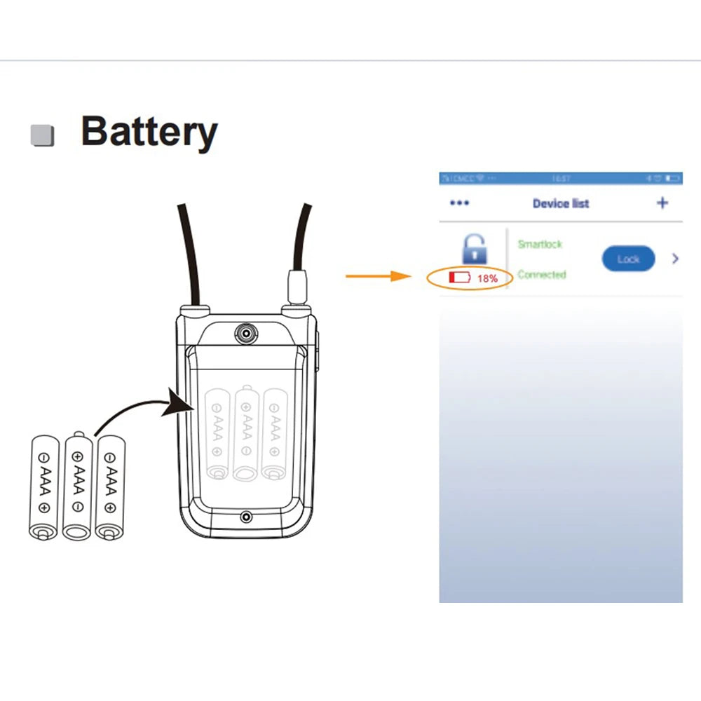 Anti-theft Alarm Lock Bluetooth Smart APP