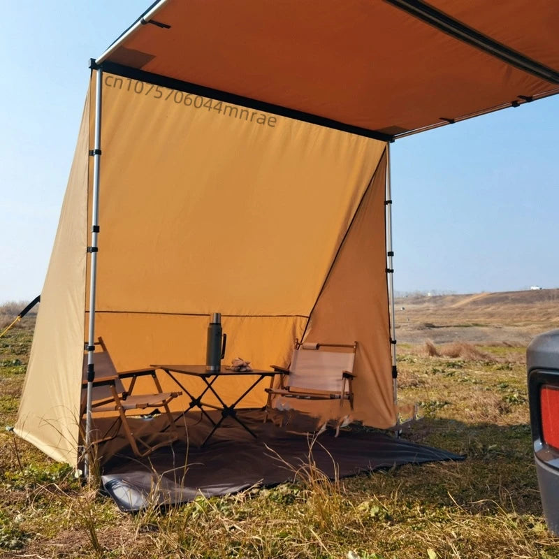 Outdoor Car Side Tent, Shelter with Windows,