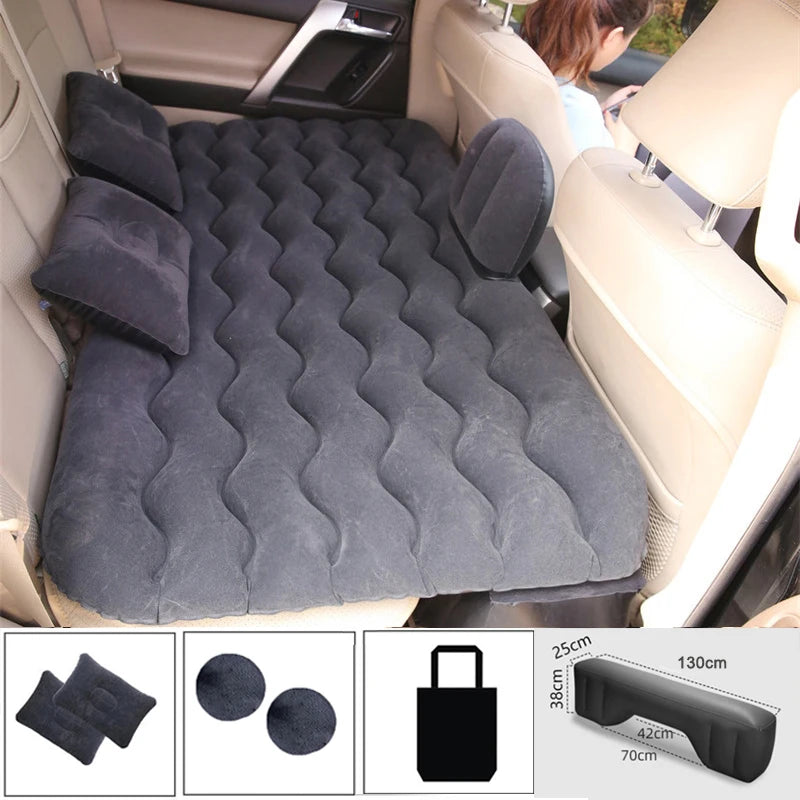 Inflatable Travel Mattress Universal for Back Seat