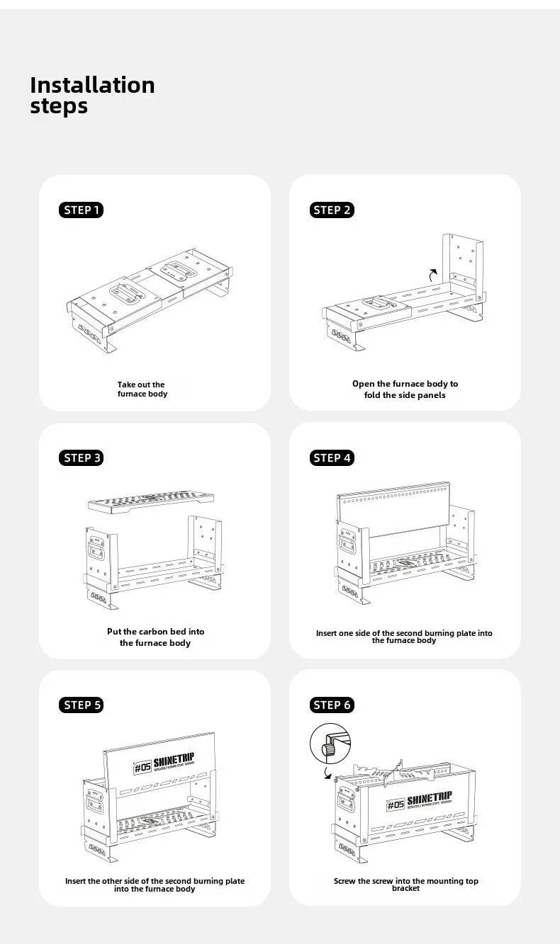 Winter Stainless Steel  Furnace Foldable Portable