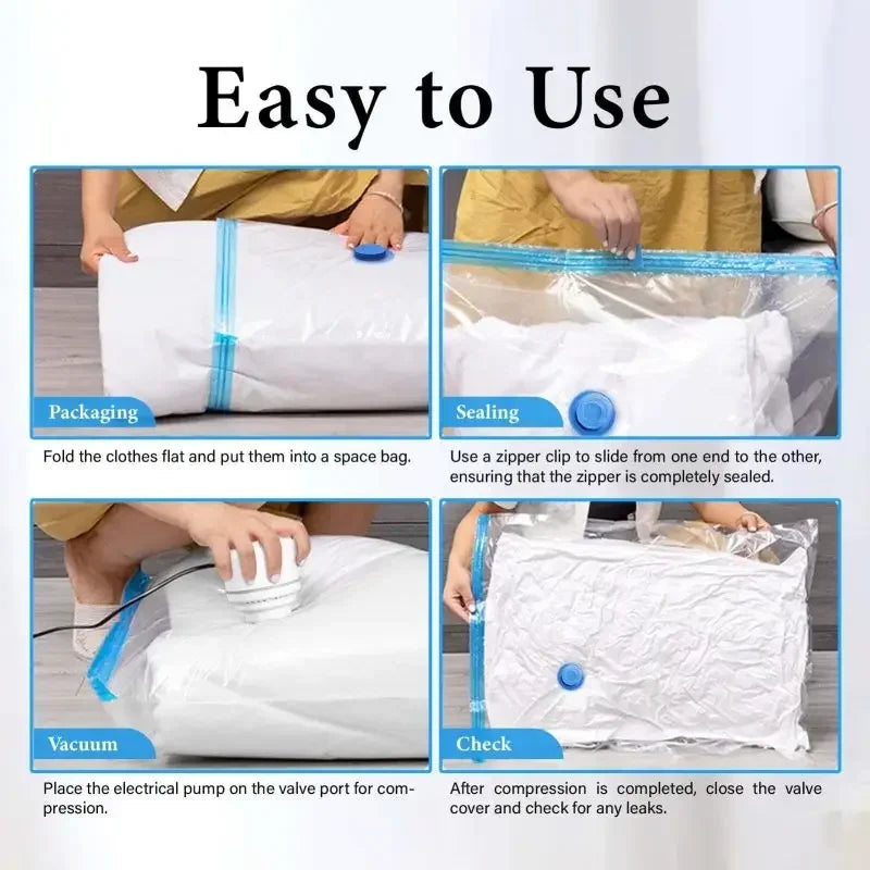 Vacuum Storage Bags or 1Pcs Pump, Vacuum Seal Bag Space Saving Bags