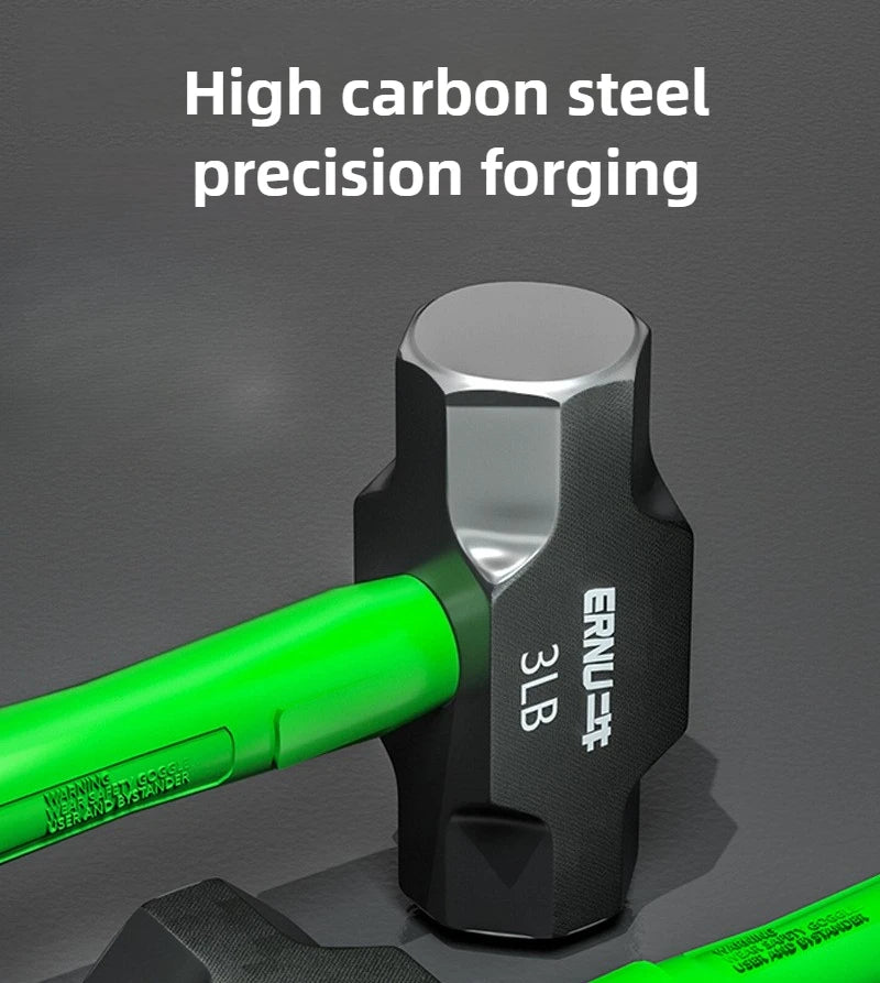 2LB-12LB Sledge Hammer Heavy Duty Octagonal Hammer Multi-functional Construction Wall Remover Hammers High Carbon Steel Tools