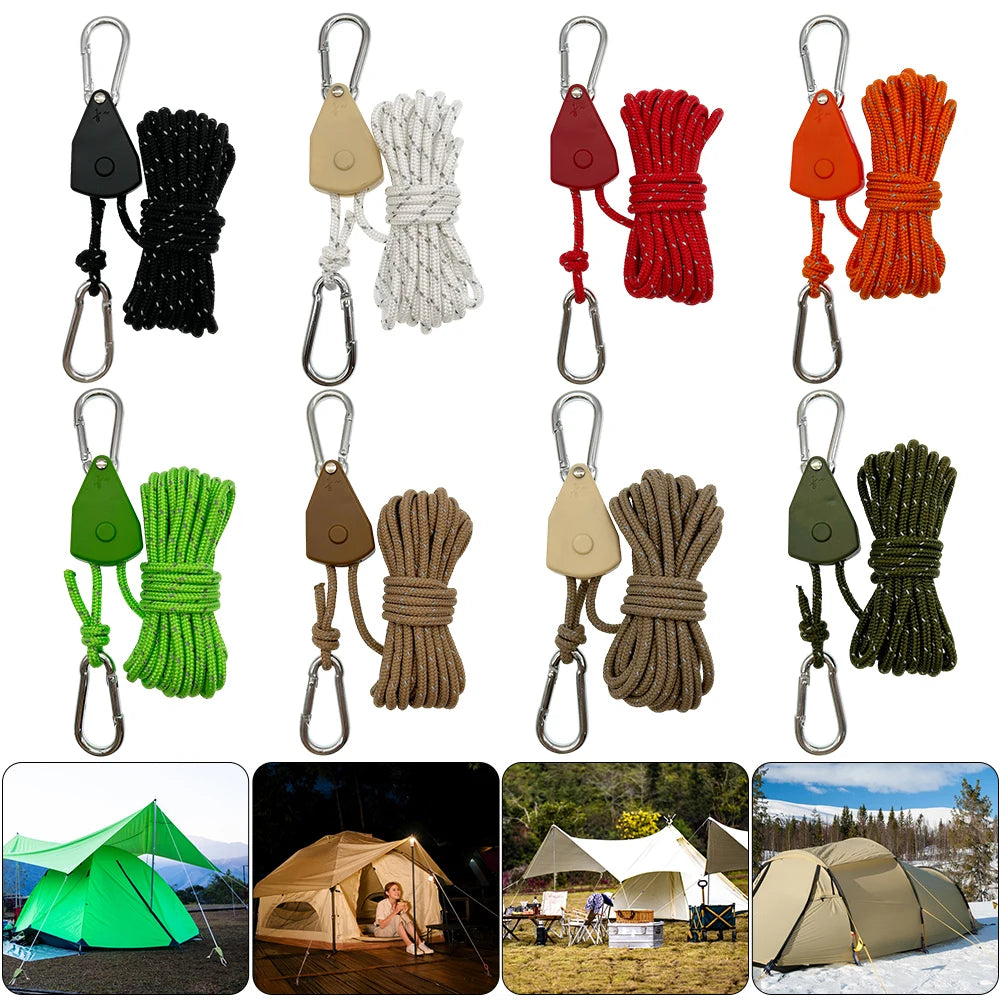 Tent Fastener Fixed Buckle Pulley Rope