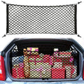 Stretchable Trunk Cargo Storage Net with Hooks for Car