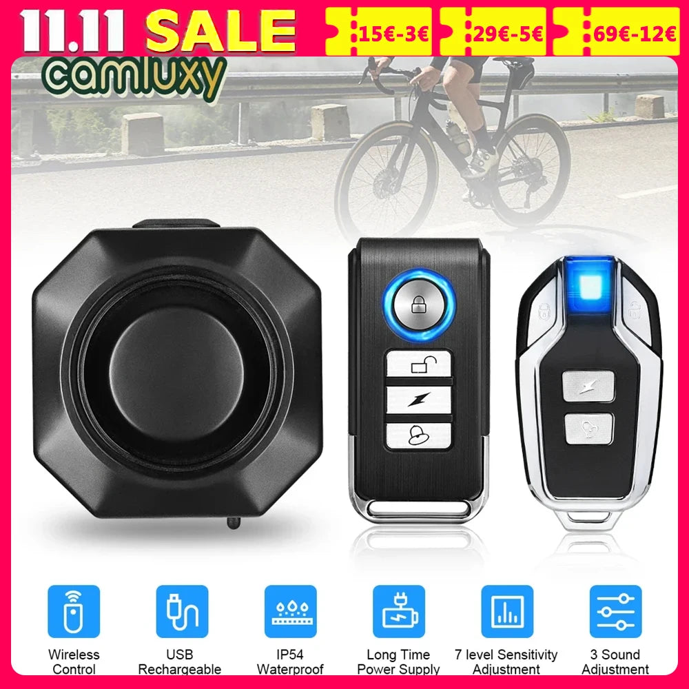 Motion alarm for bikes, canoes, kayaks. 