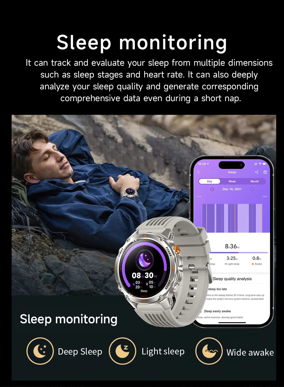 2025New Outdoor Military Smart Watch Men 1.46" AMOLED Built-in GPS Compass Altimeter 3ATM Waterproof Clock BT Call SmartWatches