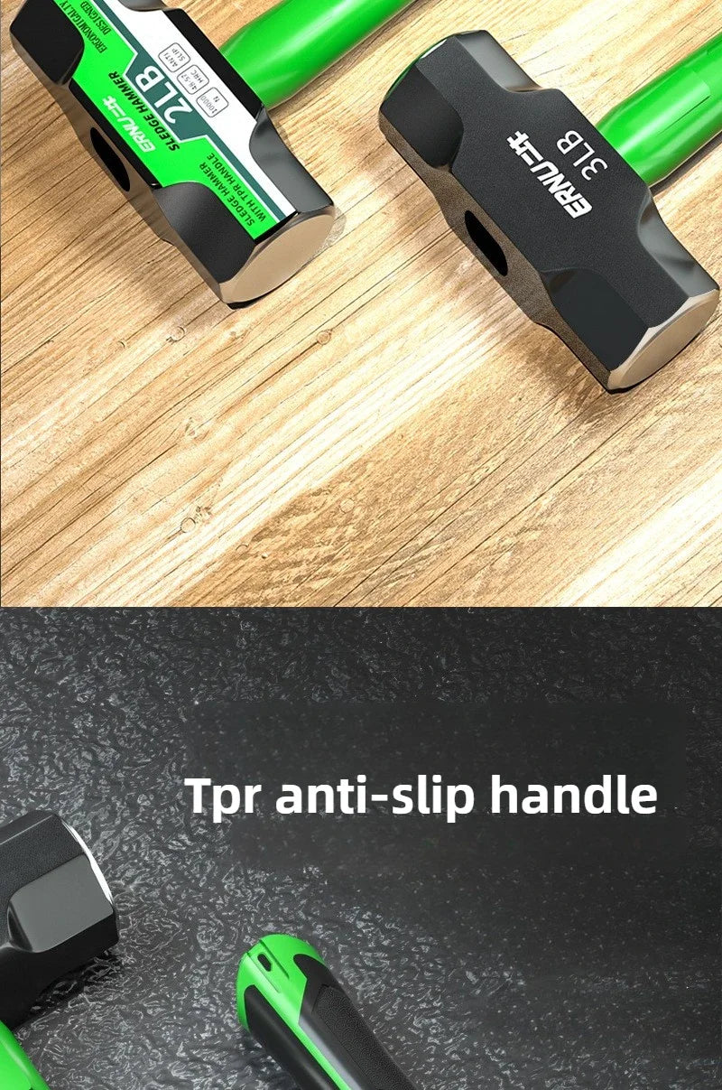 2LB-12LB Sledge Hammer Heavy Duty Octagonal Hammer Multi-functional Construction Wall Remover Hammers High Carbon Steel Tools