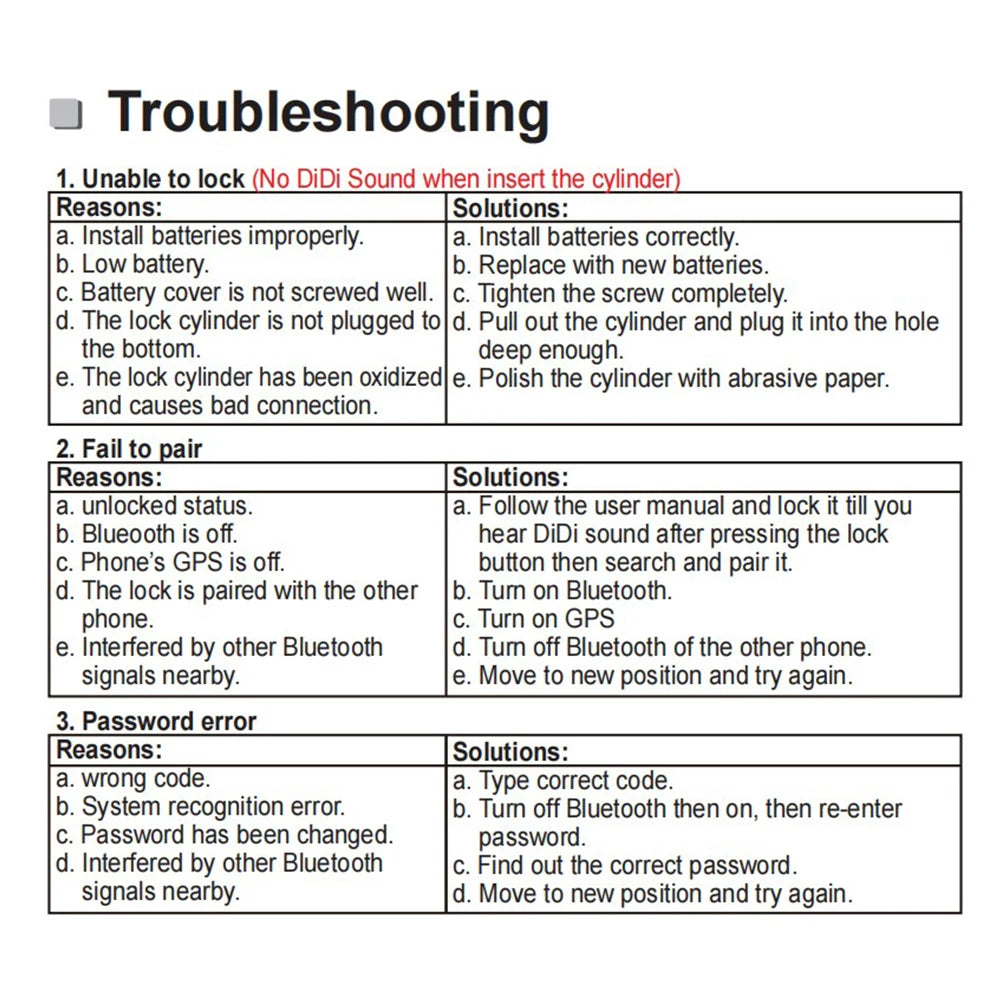 Anti-theft Alarm Lock Bluetooth Smart APP