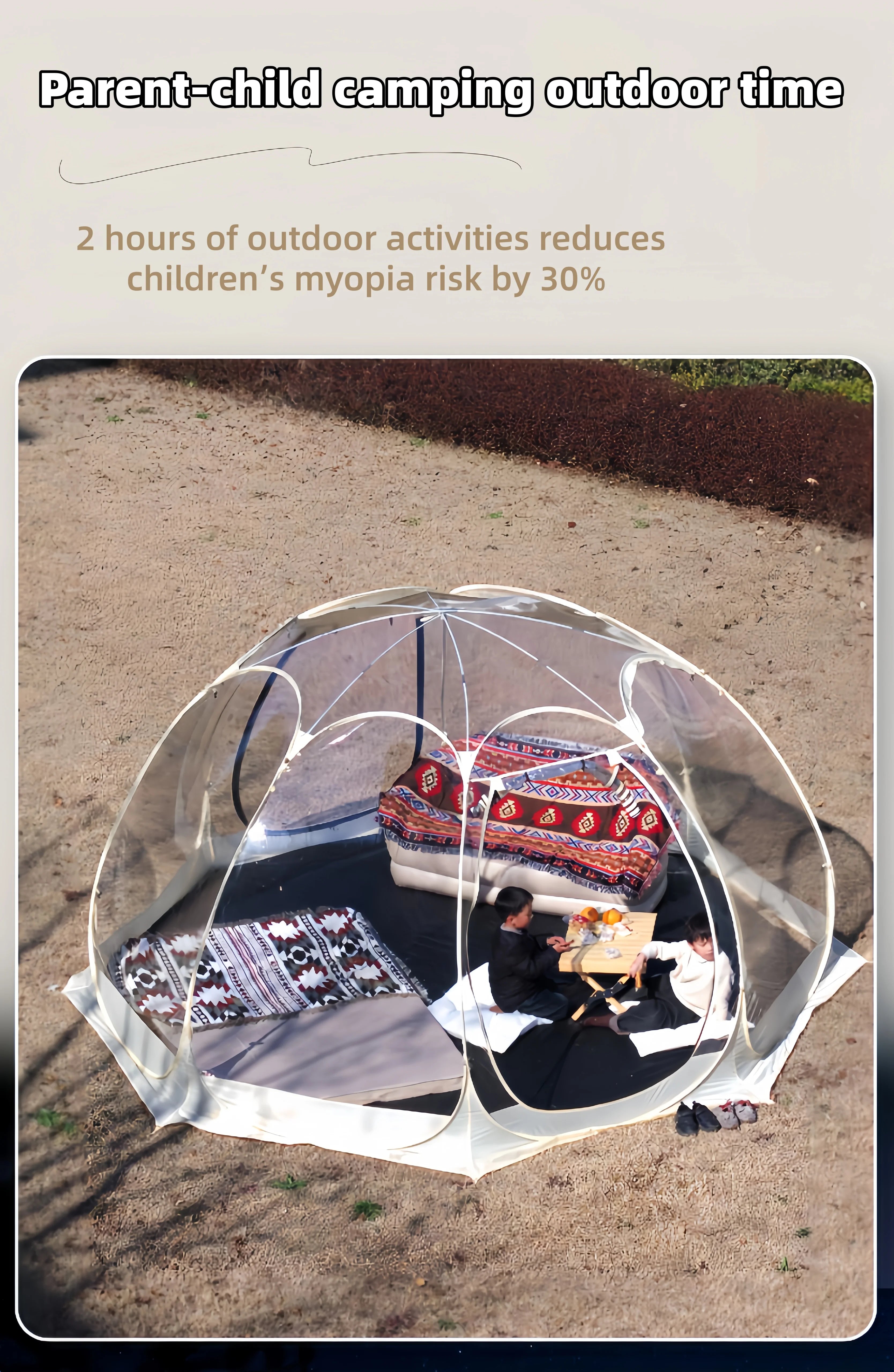 Window Outdoor Sun Room Tents Transparent Camping Tent 4-8 Person Star Dome Tent Portable Spherical Tents 360 Degree Panoramic