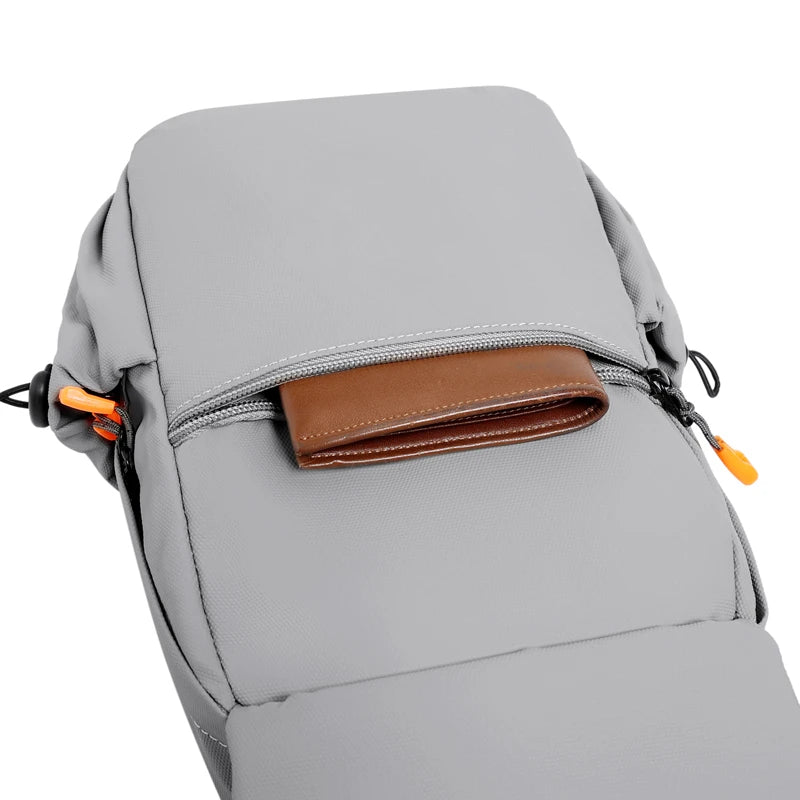 Waterproof Nylon Crossbody Bag - Men's Chest Sling Backpack, Compact Shoulder Messenger Bag, Travel & Outdoor Hiking Pack