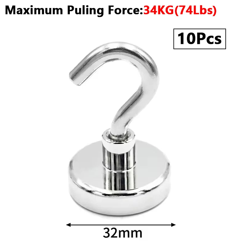 Strong Magnetic Hooks Multifunctional Storage Heavy-duty Hooks Home Kitchen Bar Storage Hooks Key Storage Hooks Bathroom Hangers