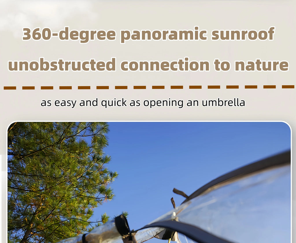Window Outdoor Sun Room Tents Transparent Camping Tent 4-8 Person Star Dome Tent Portable Spherical Tents 360 Degree Panoramic