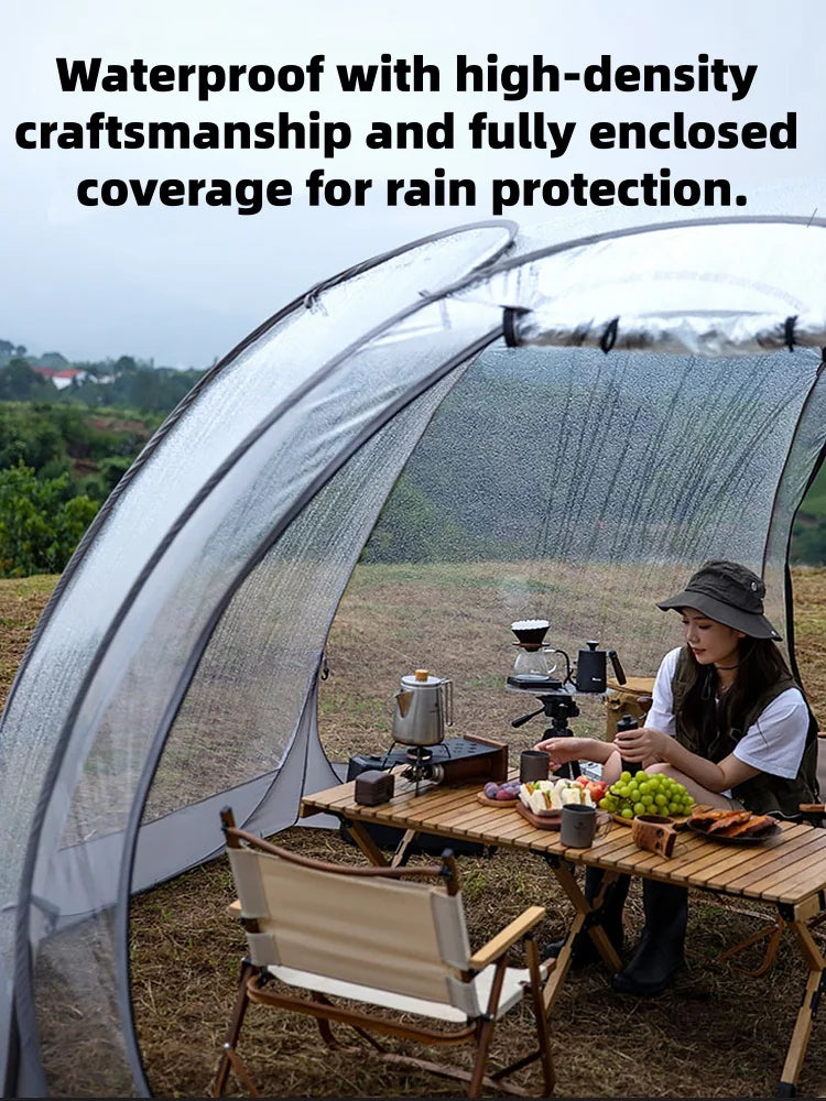 Window Outdoor Sun Room Tents Transparent Camping Tent 4-8 Person Star Dome Tent Portable Spherical Tents 360 Degree Panoramic