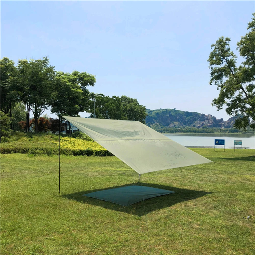 Set of 2 Telescopic Tent Poles Adjustable Aluminium Alloy Rods