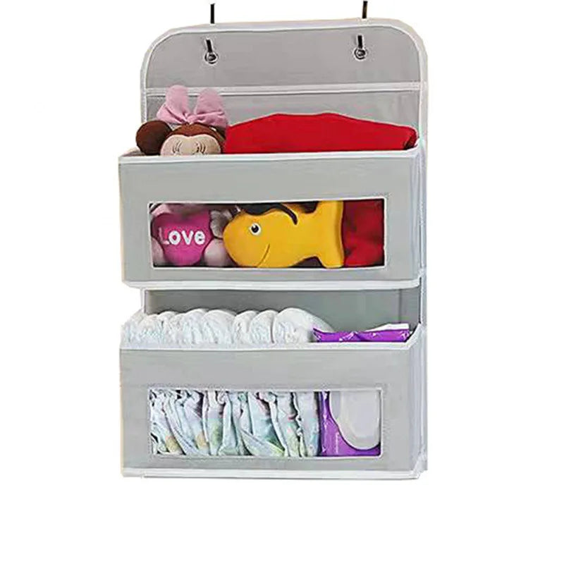 5-Shelf Hanging Storage Organizer - Behind Door, Anti-Tilt, 5 Large Capacity Pockets, Suitable for Bedroom, Bathroom