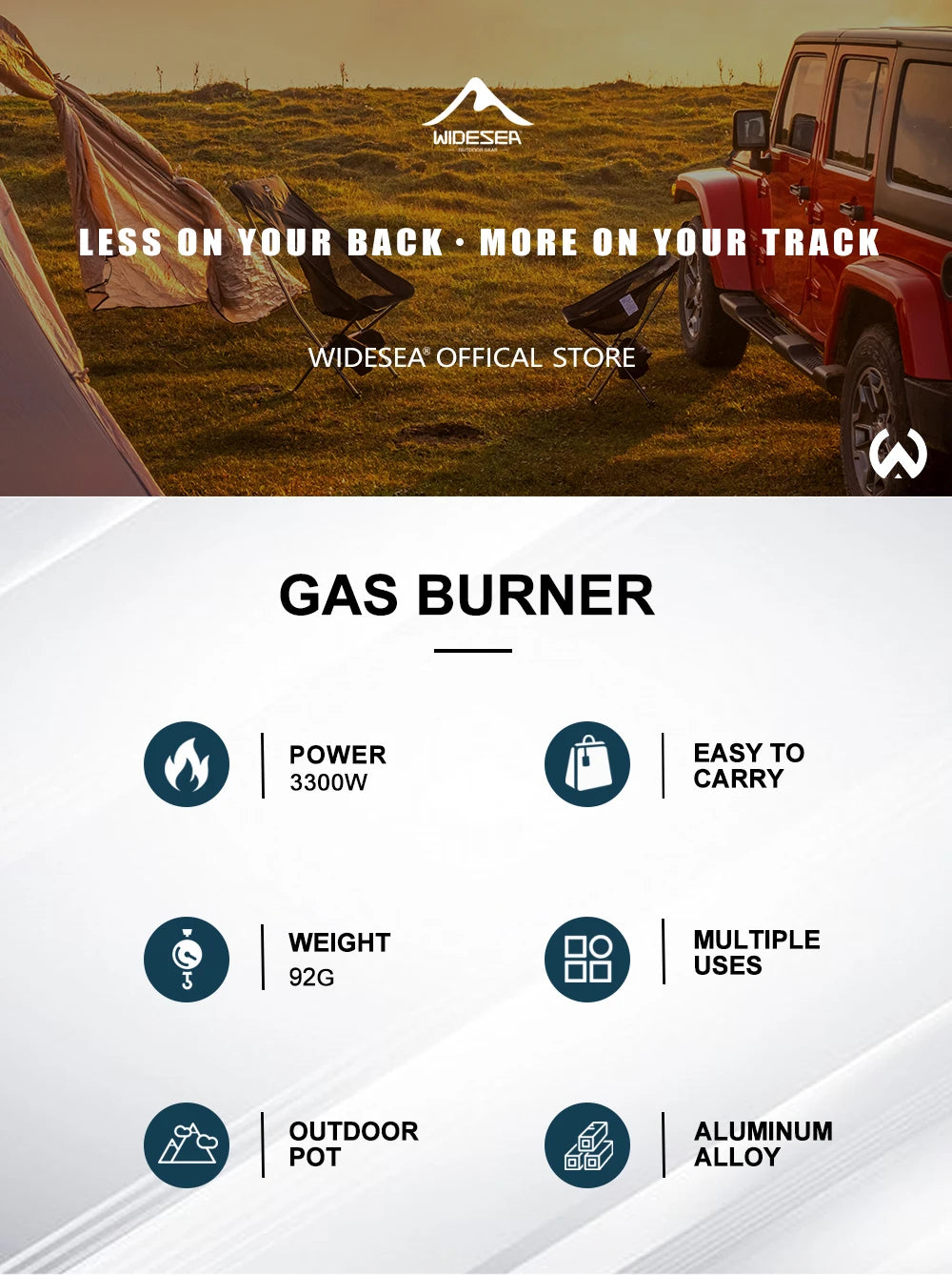 Outdoor Camping Gas Burner Outdoor Stove 3300W Camping Equipment Portable Tourist  Survival Bushcraft Kitchen