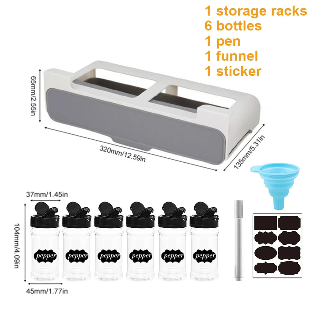 Kitchen Spice Rack Self-adhesive Spice Organizer