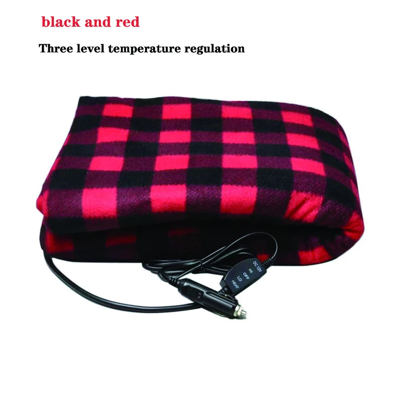 12V RV Car Heating Blanket Plaid