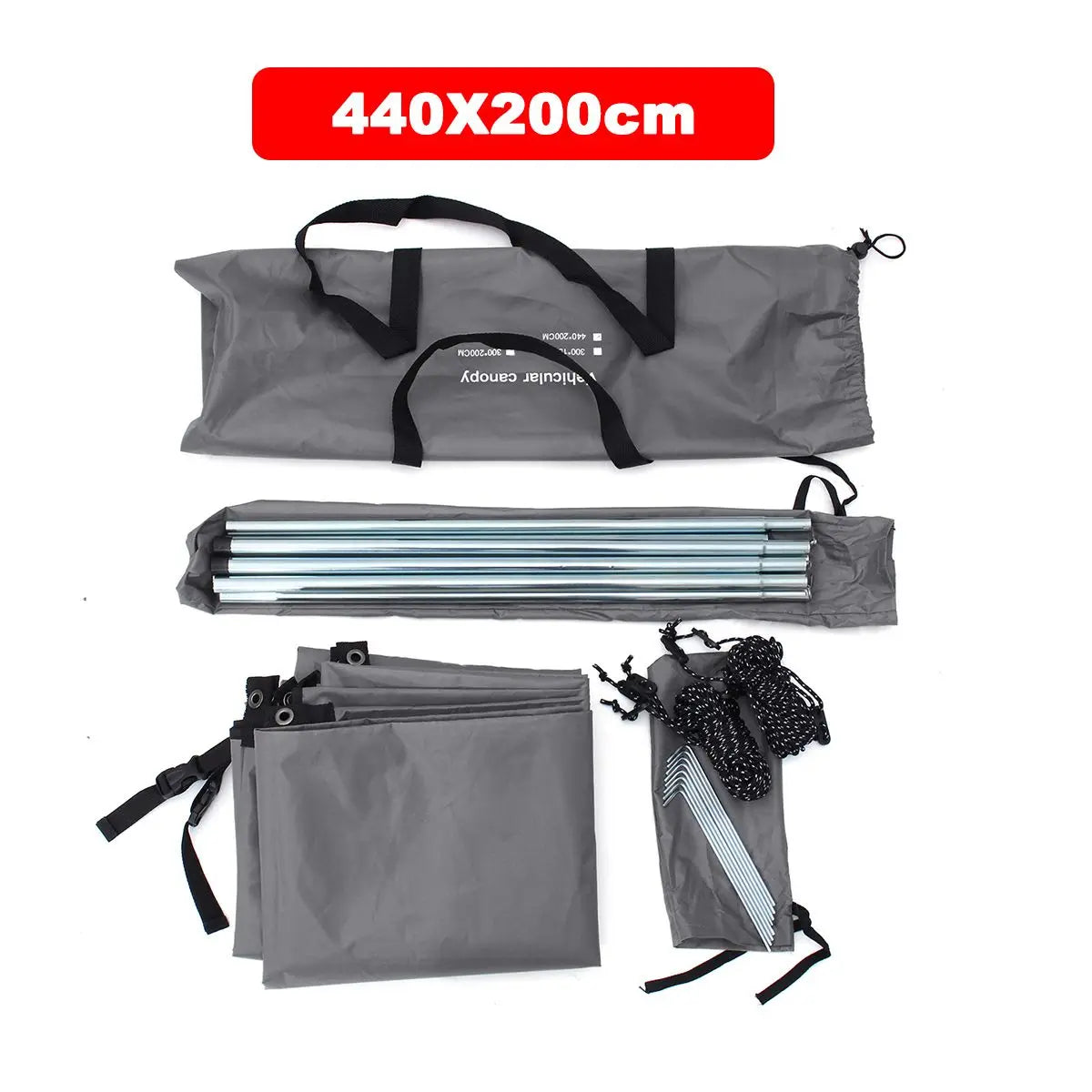 440x200cm Car Side Shelter Shade  Awning Waterproof UV