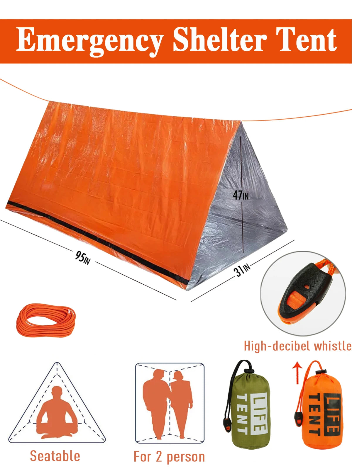 2 Person Emergency Tent