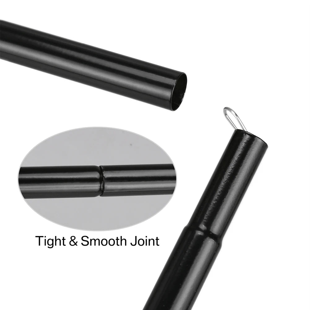 Set of 2 Telescopic Tent Poles Adjustable Aluminium Alloy Rods