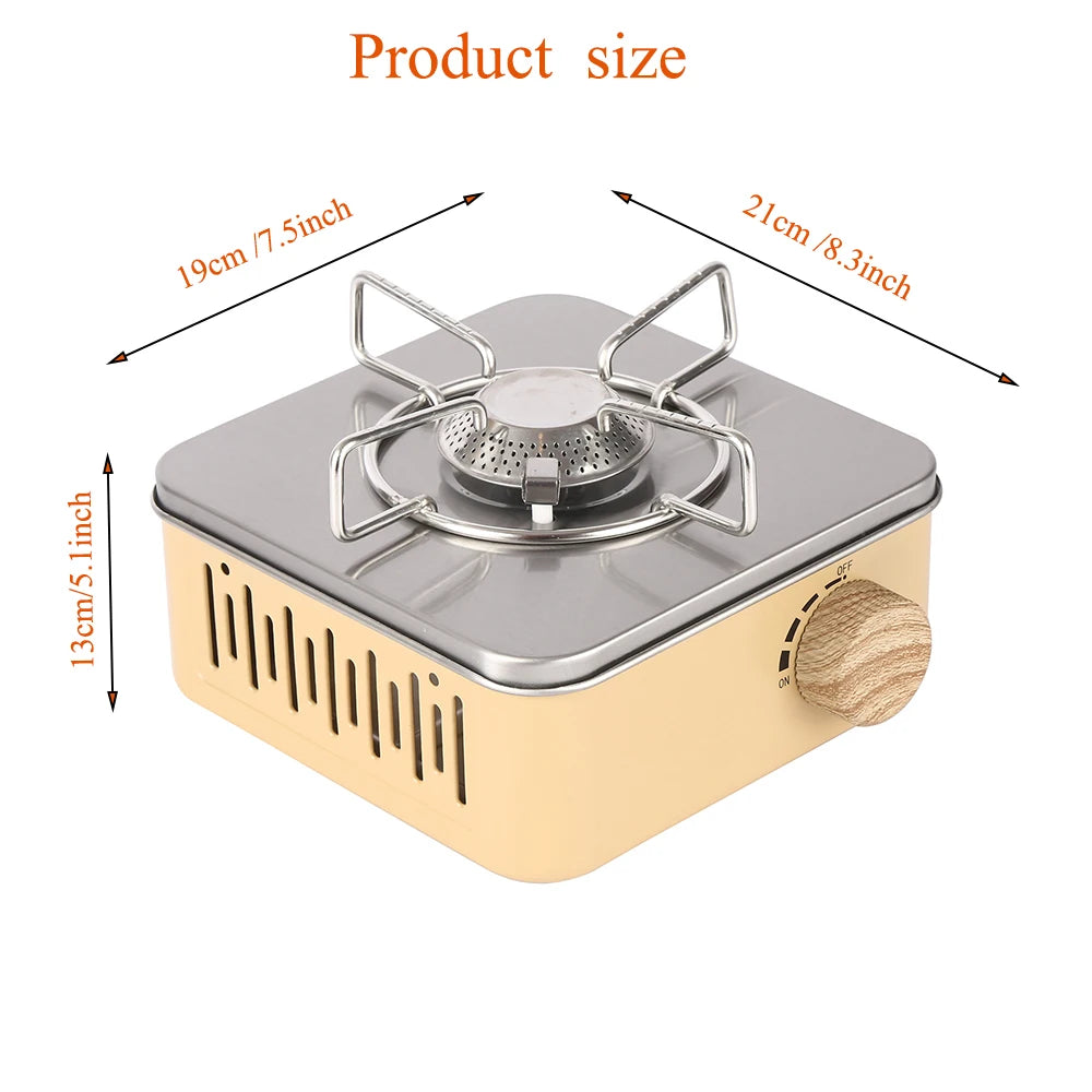 Camping Gas Stove 2800W High Firepower Portable Cassette Furnace Outdoor Gas Burner Picnic Camp