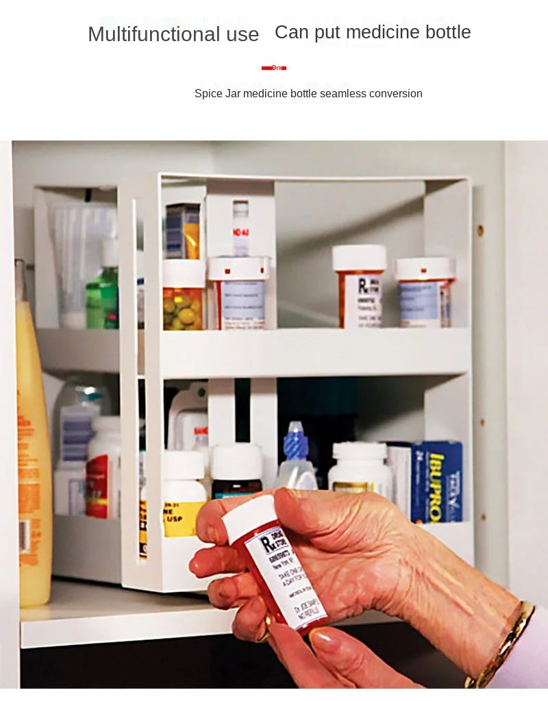 Rotating Spice Storage Shelf