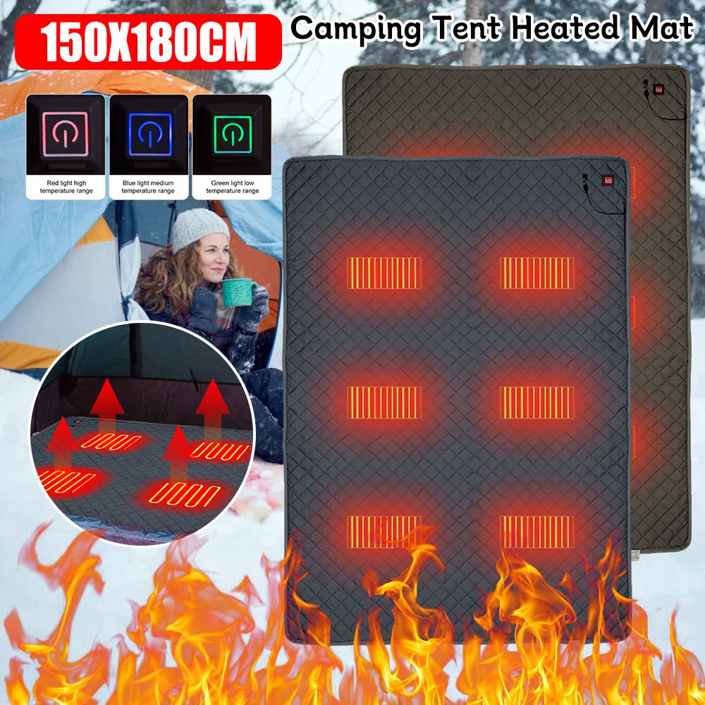 Camping Tent Heated Mat  USB Powered