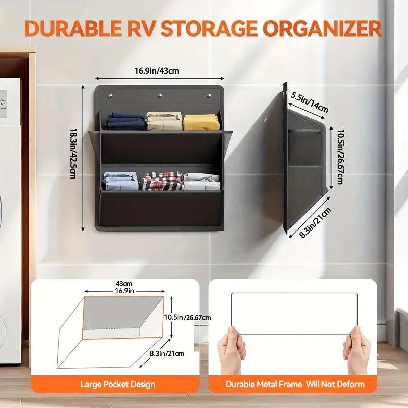 RV Wall Mounted Shoe Storage Multi-Purpose