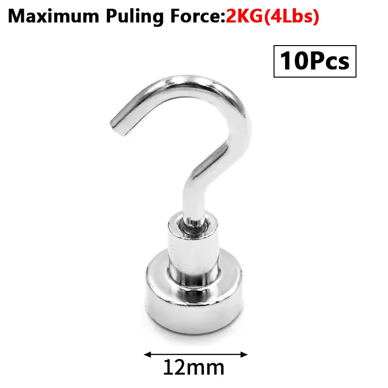 Strong Magnetic Hooks Multifunctional Storage Heavy-duty Hooks Home Kitchen Bar Storage Hooks Key Storage Hooks Bathroom Hangers