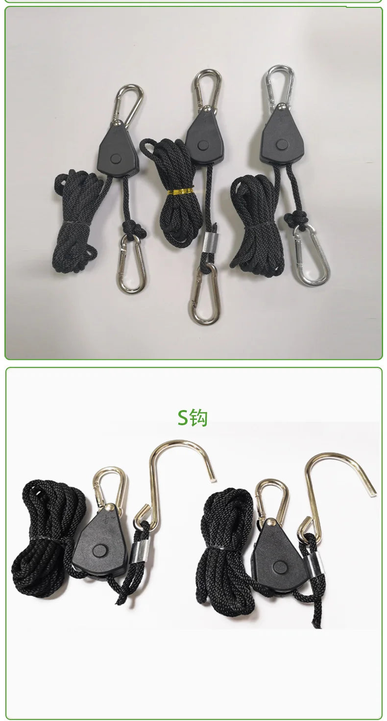 Tent Guy Rope, Heavy Duty Windproof Camping Rope with Reflective Strips