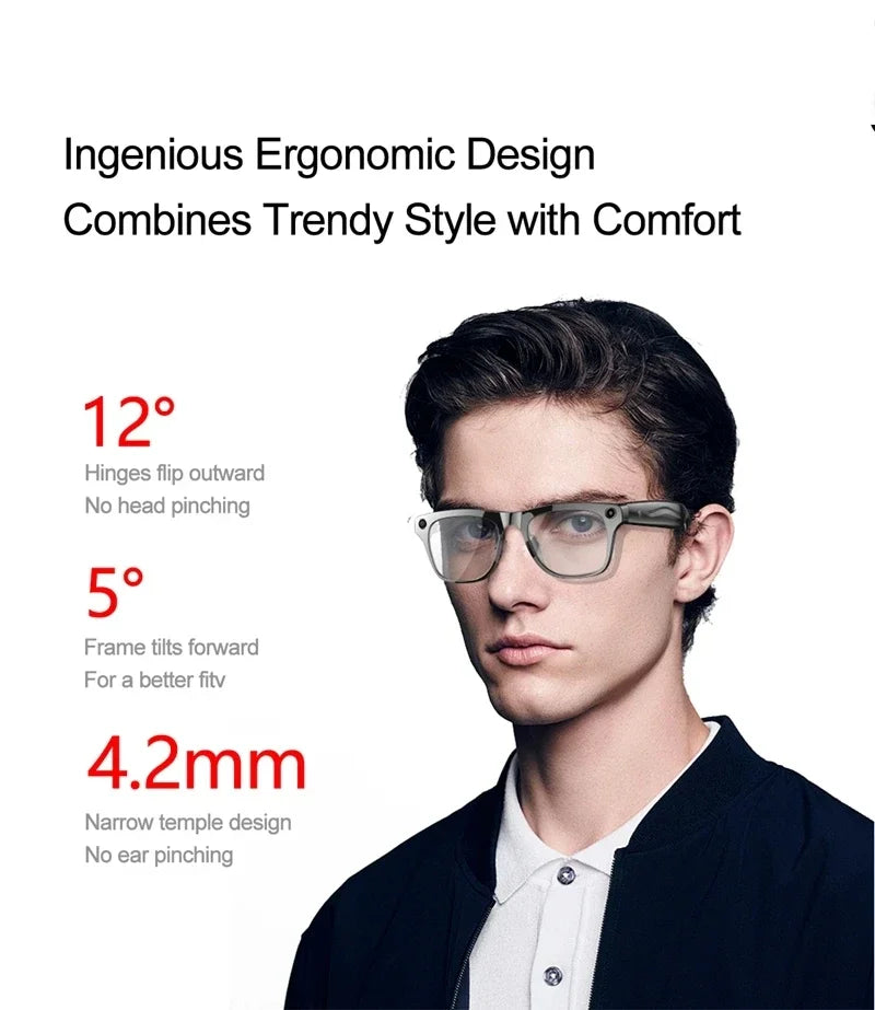 VIVO 8K HD AI Smart Glasses Chat 260Mah Battery Voice Assistant Control GPT 100MP Camera Bluetooth Call Smart Glasses 2025