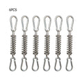 4/6Pcs Tent Tensioner Camping Deck Pegs with Carabiner Clips
