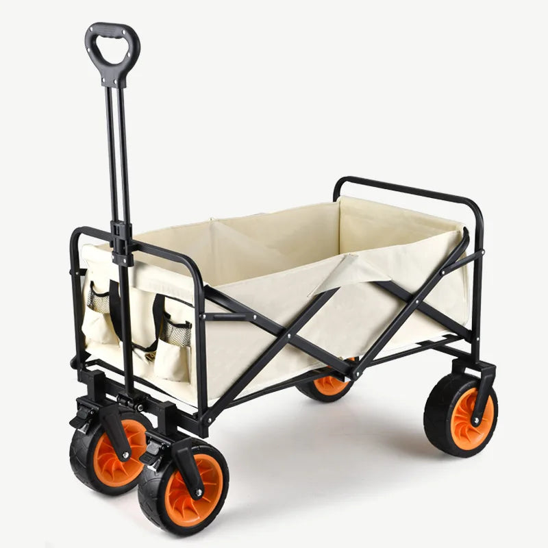 Camping cart, camping trailer, outdoor folding, oversized camping handcart, small cart, camping vehicle