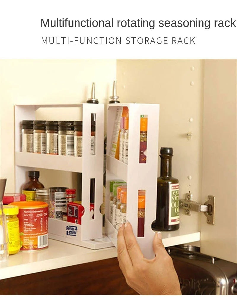 Rotating Spice Storage Shelf