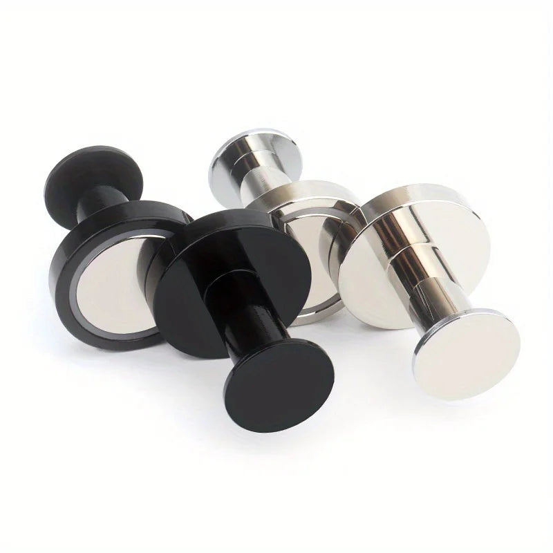Magnetic Hooks -  Heavy Duty Round Metal Pack for Hanging Bags and Outerwear