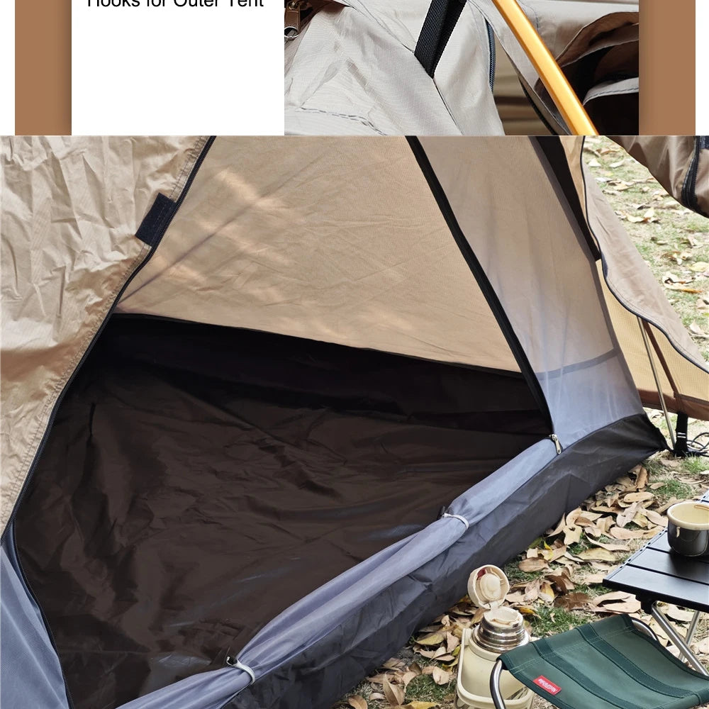 Flame Retardant 2 Person Chimney Hot Tent with Stove Jack