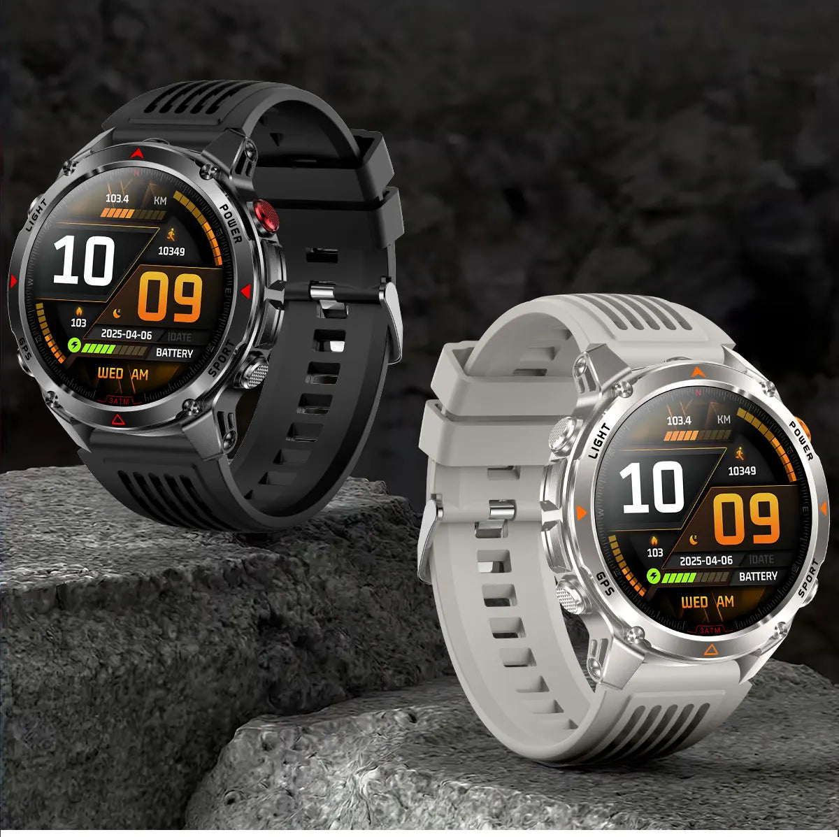 2025New Outdoor Military Smart Watch Men 1.46" AMOLED Built-in GPS Compass Altimeter 3ATM Waterproof Clock BT Call SmartWatches