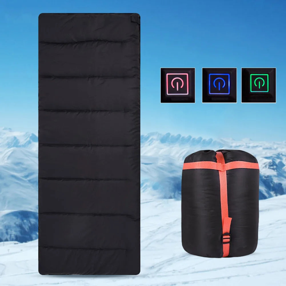 USB Heated Winter Camping Sleeping Bag