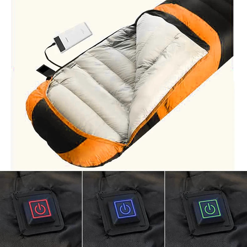 USB Heated Winter Camping Sleeping Bag Pad Heating Mat