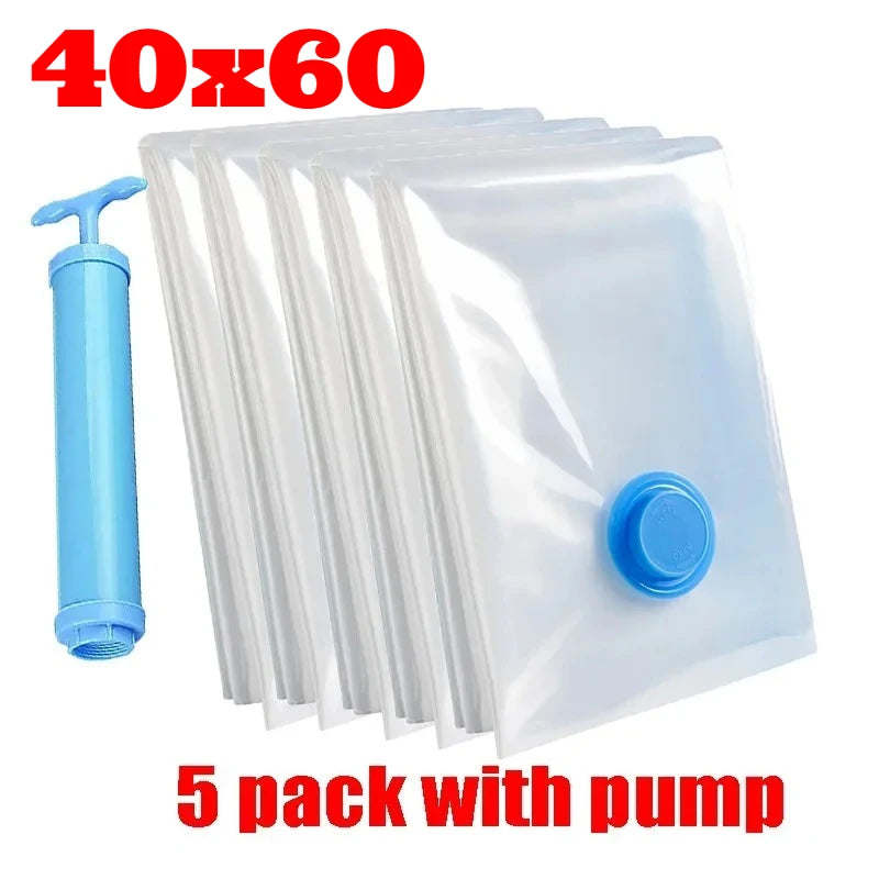 Vacuum Storage Bags or 1Pcs Pump, Vacuum Seal Bag Space Saving Bags