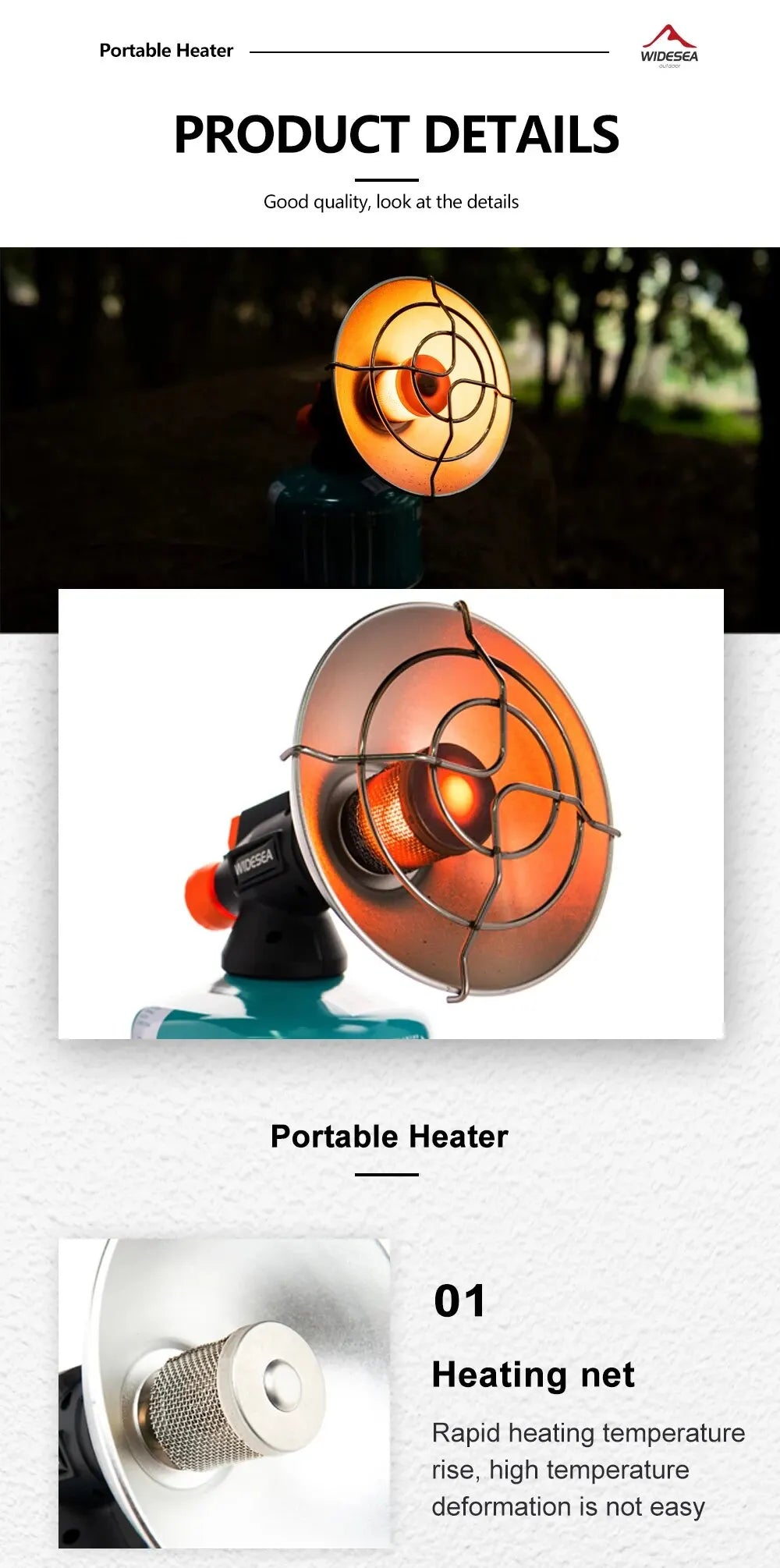 Portable Stainless Steel Fireplace for Winter