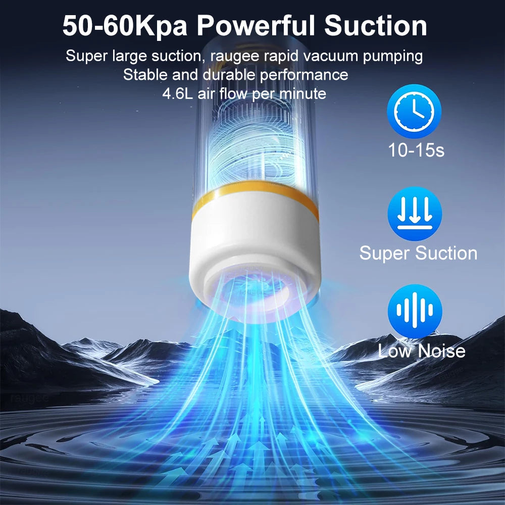 Vacuum Sealer Machine Electric Automatic Sealing Pump for Food Storage USB Rechargeable Portable Handheld Vacuum Sealer Pump