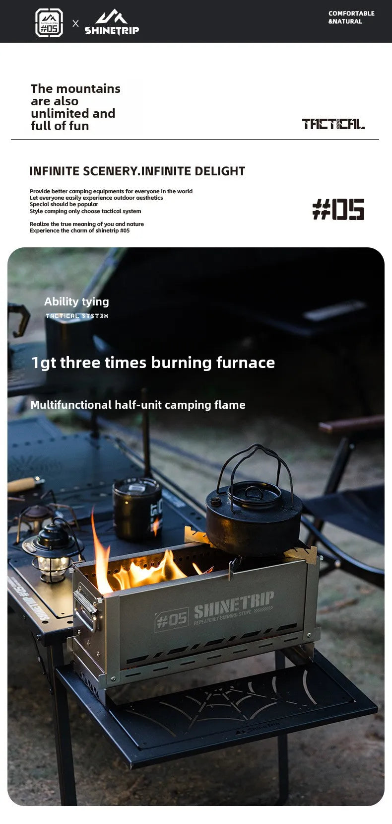 Winter Stainless Steel  Furnace Foldable Portable