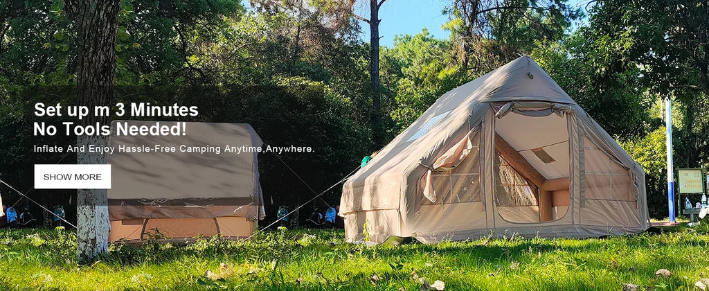 129 Sqft Large inflatable tent with Tarp,8 Person