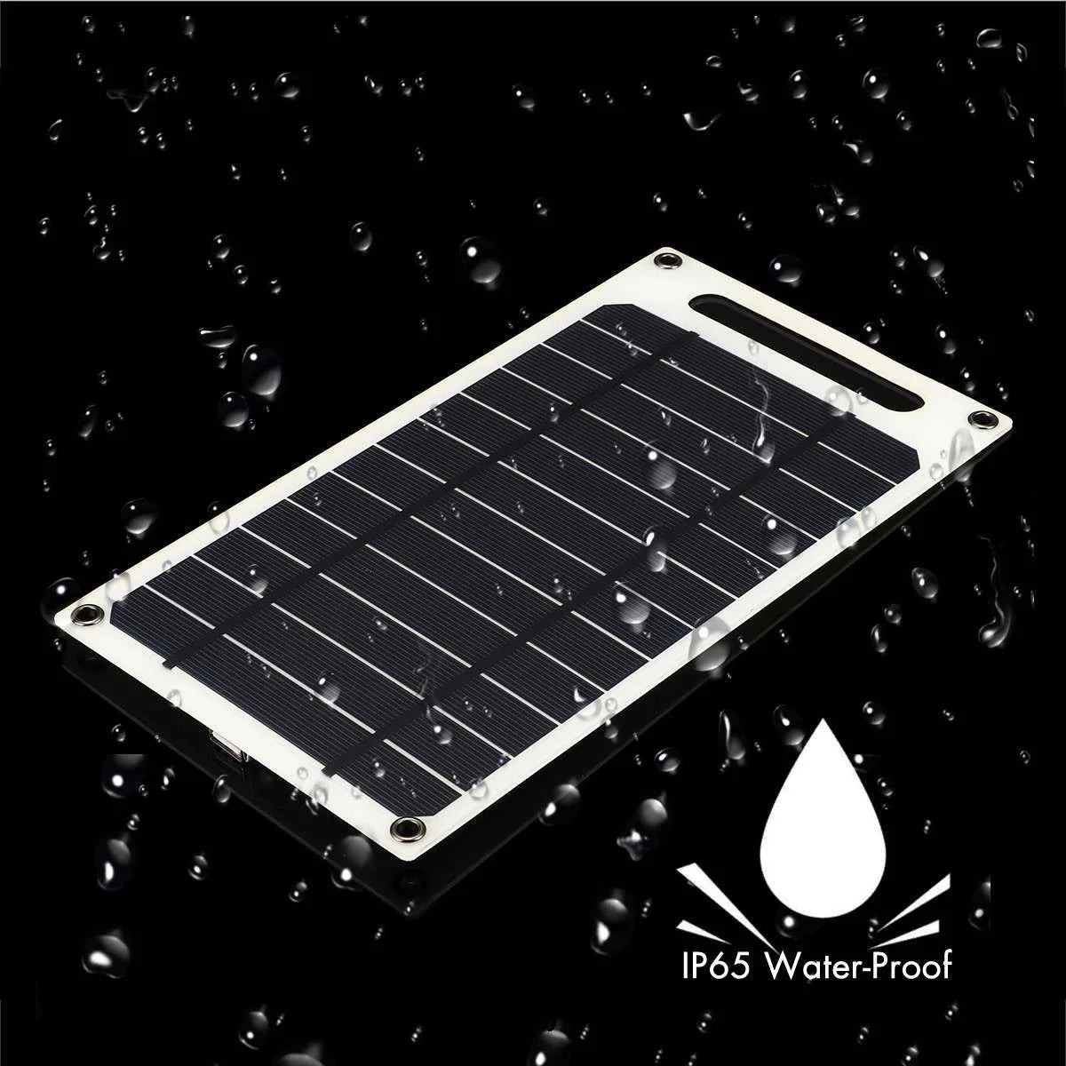 Solar Panel 30W  USB Type-C Waterproof Outdoor Hiking Camping Portable Battery Mobile Phone Charging Bank  Charging Panel  6.8V